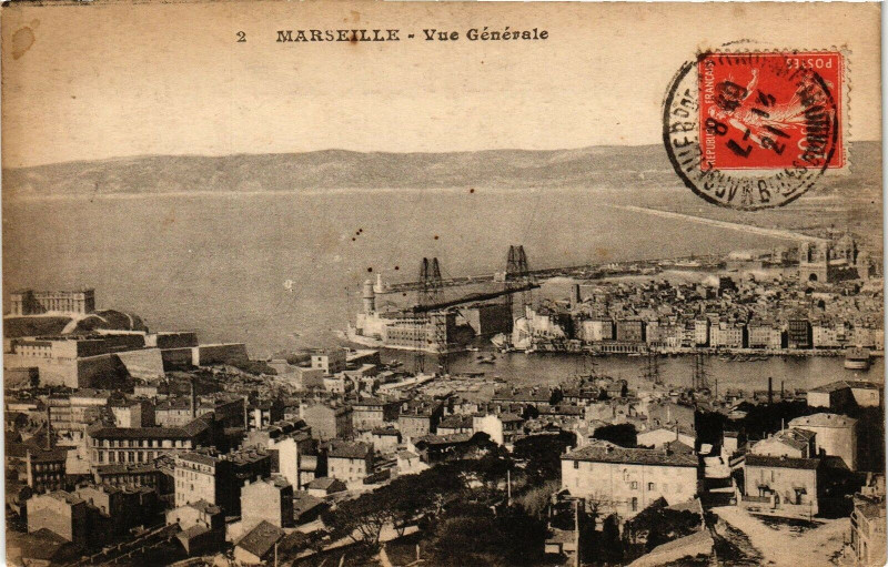 Carte postale ancienne Marseille-Vue générale à Marseille
