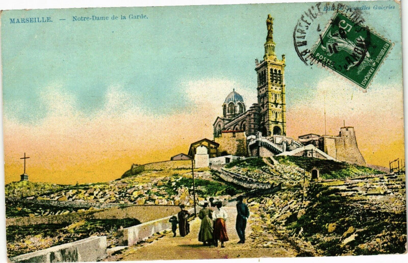 Carte postale ancienne Marseille-Notre Dame de la Garde à Marseille