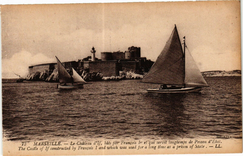 Carte postale ancienne Marseille-Le Chateau d'If à Marseille