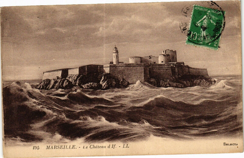 Carte postale ancienne Marseille-Le Chateau d'If à Marseille