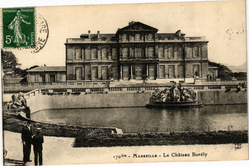 Carte postale ancienne Marseille - Le Chateau Borely à Marseille
