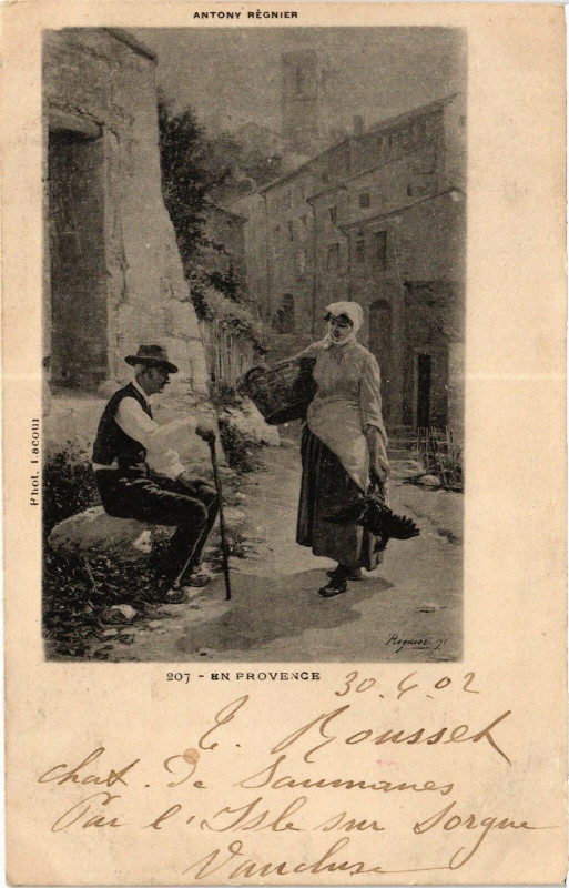 Carte postale ancienne En Provence