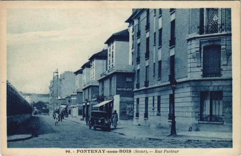 Carte postale ancienne Fontenay-sous-Bois - Rue Pasteur