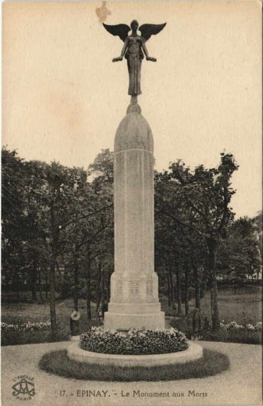 Carte postale ancienne Epiney - La Monument aux Morts