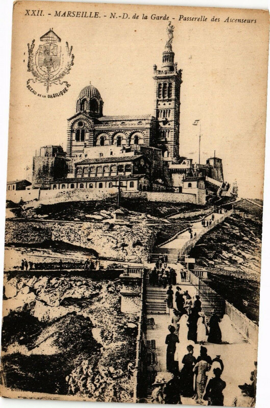Carte postale ancienne Marseille-Notre Dame de la Garde à Marseille