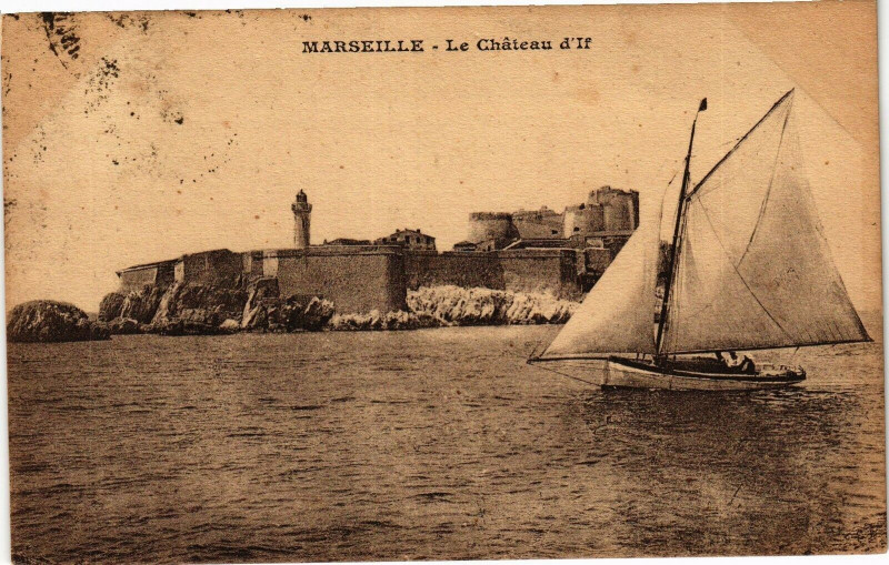 Carte postale ancienne Marseille-Le Chateau d'If à Marseille