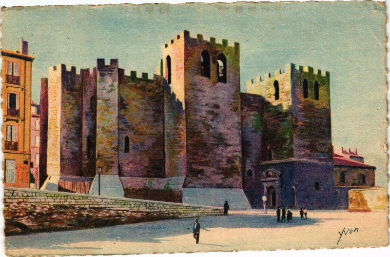 Carte postale ancienne Marseille-L'Abbaye St-Victor à Marseille