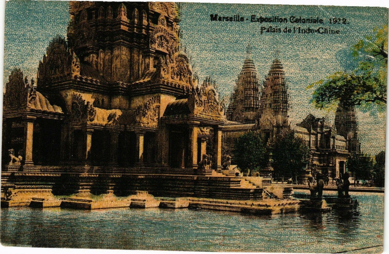Carte postale ancienne Marseille-Palais de l'Indo Chine à Marseille
