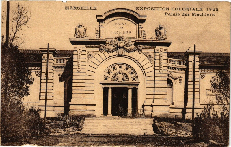 Carte postale ancienne Marseille-Palais des Machines à Marseille