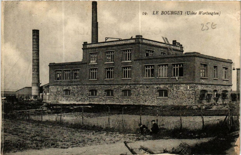 Carte postale ancienne Le Bourget Usine Worlington au Bourget