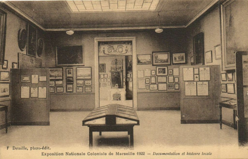 Carte postale ancienne Marseille Expo Nationale Coloniale 1922-Documentation et ... à Marseille