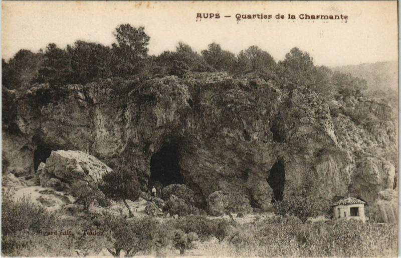 Carte postale ancienne Aups Quartier de la Charmante à Aups