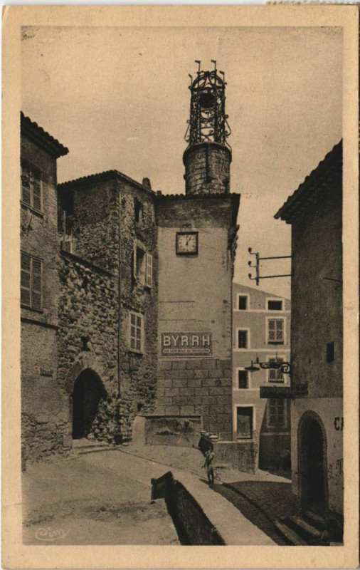 Carte postale ancienne Les Arcs Rue de l'Horloge aux Arcs