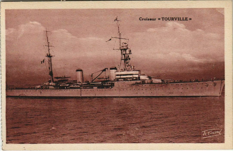 Carte postale ancienne Croiseur Tourville