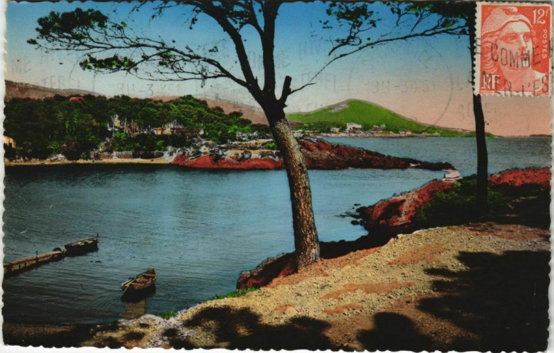 Carte postale ancienne Agay Camp-Long et Pointe de la Baumette