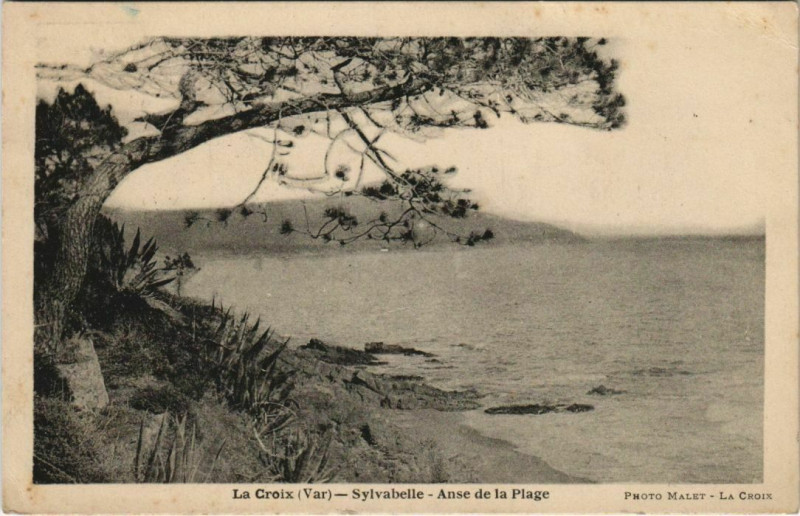 Carte postale ancienne La Croix-Valmer Sylvabelle - Anse de la Plage à La Croix-Valmer