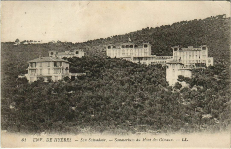 Carte postale ancienne Hyeres Environs - San-Salvadour - Sanatorium du Mont des Oiseaux à Hyères