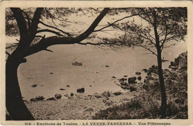 Carte postale ancienne La Verne-Fabregas Vue Pittoresque - Environs de Toulon à Toulon