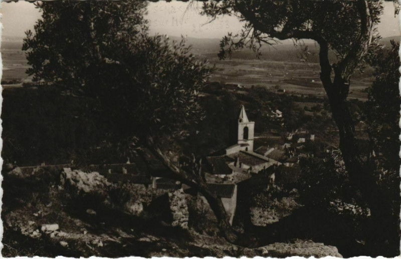 Carte postale ancienne Grimaud Vue des Ruines du Chateau à Grimaud