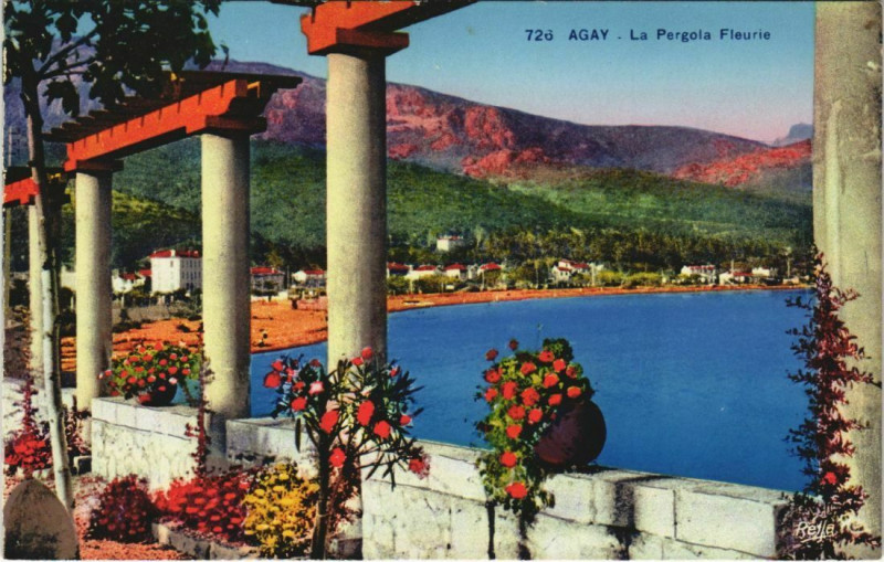 Carte postale ancienne Agay La Pergola Fleurie