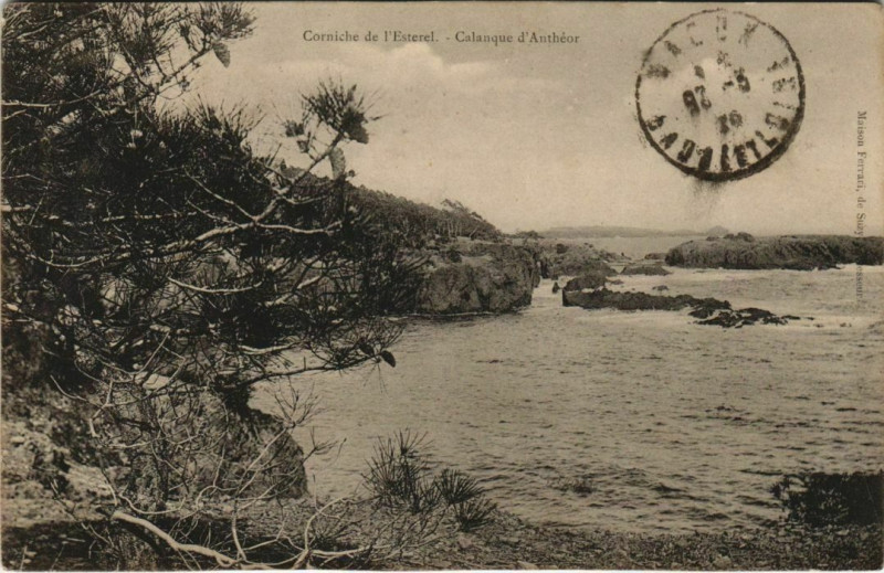 Carte postale ancienne Antheor Calanque d'Antheor - Corniche de l'Esterel