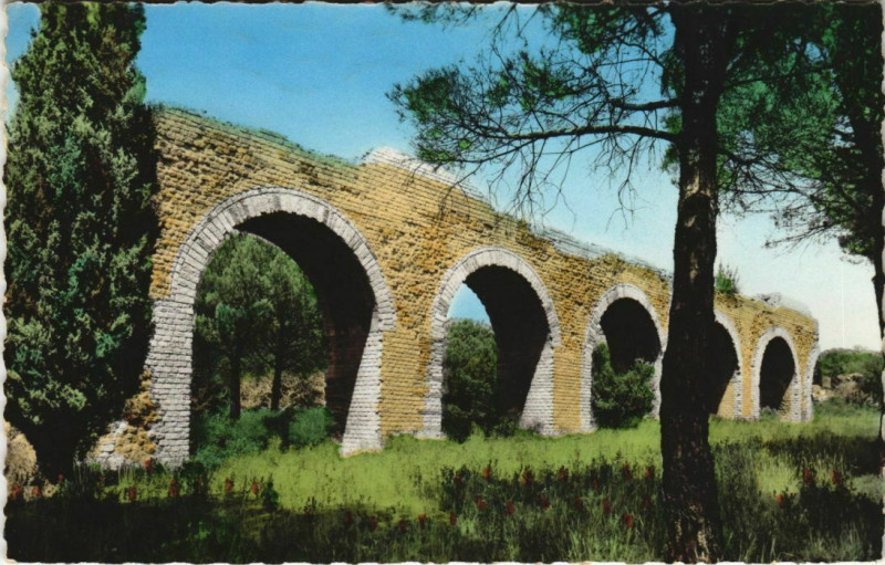 Carte postale ancienne Frejus Vestiges de l'Aqueduc Romain à Fréjus