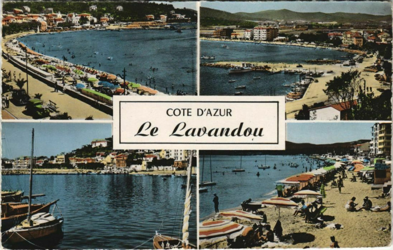 Carte postale ancienne Le Lavandou Scenes au Lavandou