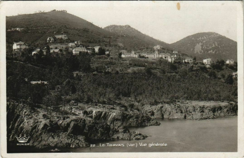 Carte postale ancienne Le Trayas - Vue générale à Saint-Raphaël