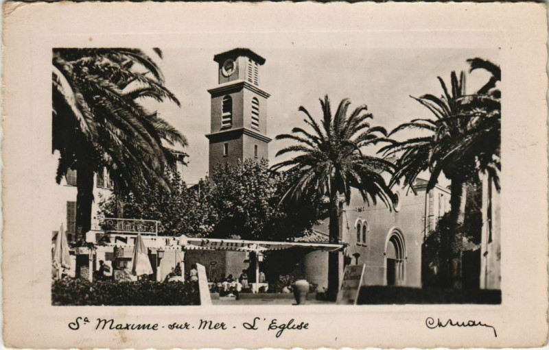 Carte postale ancienne Sainte-Maxime L'Eglise à Sainte-Maxime