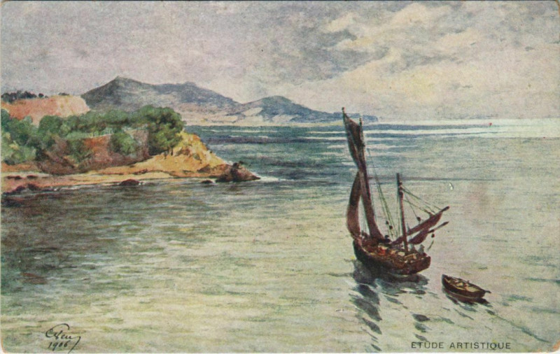 Carte postale ancienne Toulon Le Cap Brun à Toulon