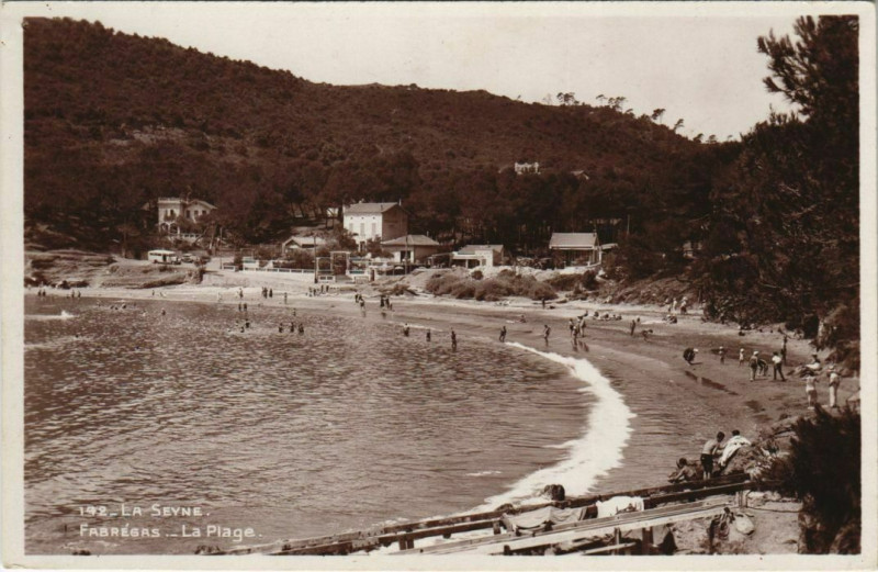 Carte postale ancienne La Seyne-sur-Mer Fabregas - La Plage à La Seyne-sur-Mer