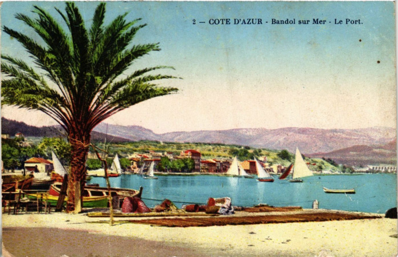 Carte postale ancienne Bandol - Bandol-sur-Mer - Le Port à Bandol