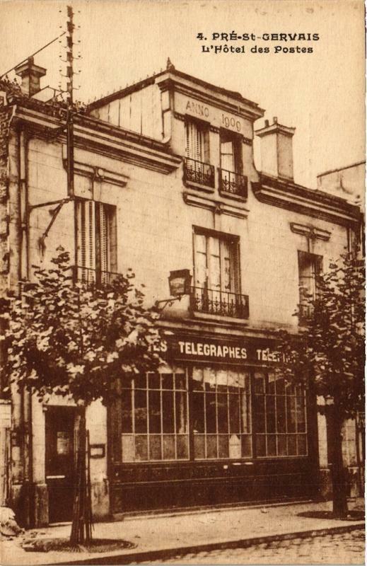 Carte postale ancienne Pre-Saint-Gervais l'Hotel des Postes.