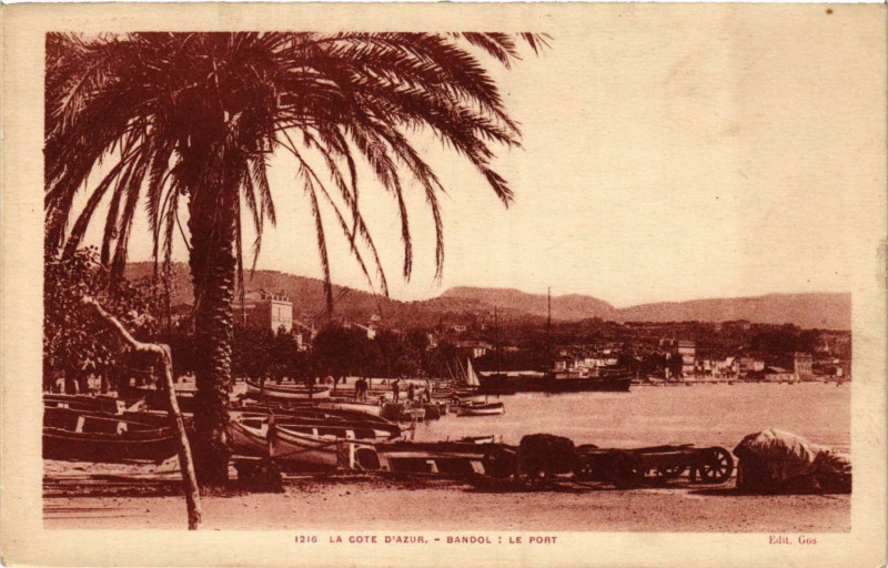 Carte postale ancienne Bandol - Le Port à Bandol