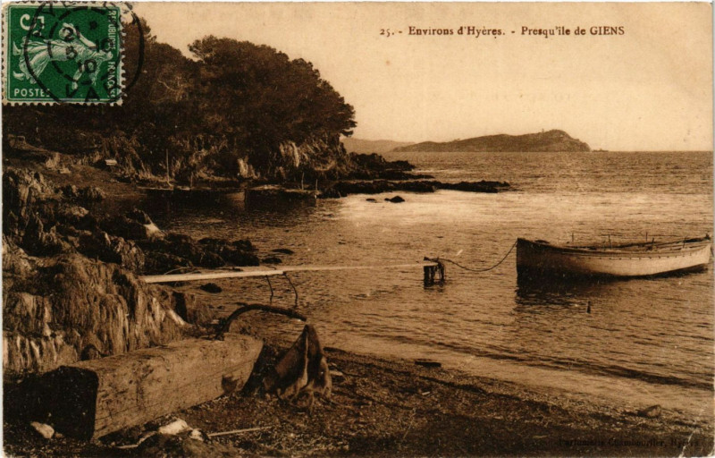 Carte postale ancienne Giens - Presqu'ile de Giens - Env. de Hyeres à Hyères