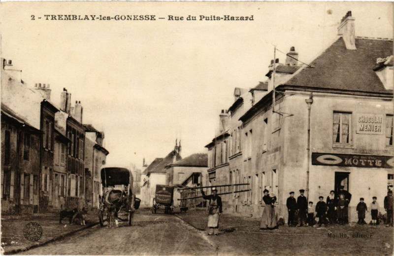 Carte postale ancienne Tremblay-les-Gonesse - Rue du Puits-Hazard