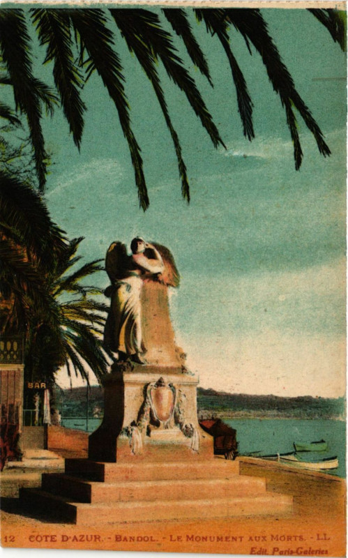 Carte postale ancienne Bandol - Le Monument aux Morts à Bandol