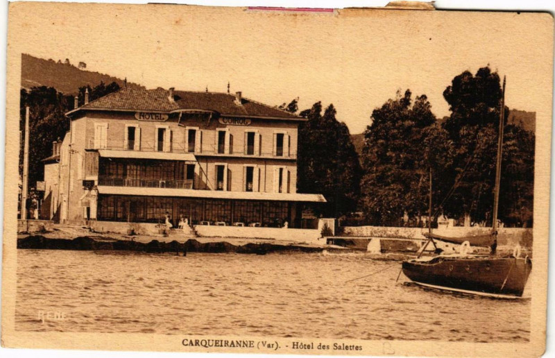 Carte postale ancienne Carqueiranne Hotel des Salettes à Carqueiranne