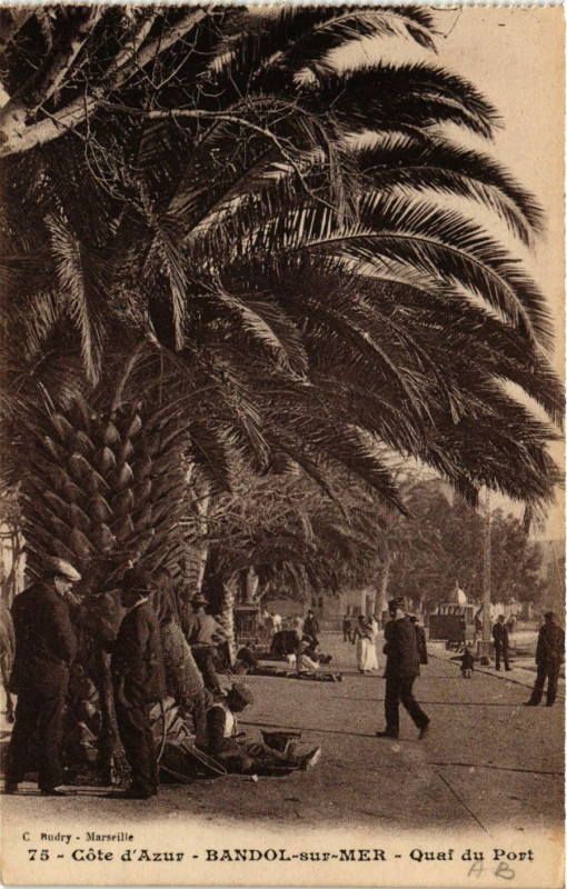 Carte postale ancienne Bandol - Bandol-sur-Mer - Quai du Port à Bandol