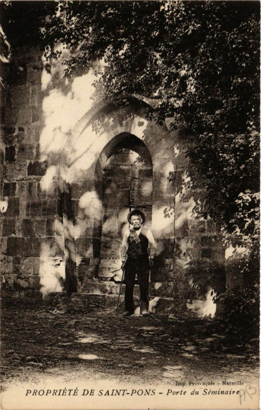 Carte postale ancienne Propriete de Saint-Pons - Porte du Seminaire