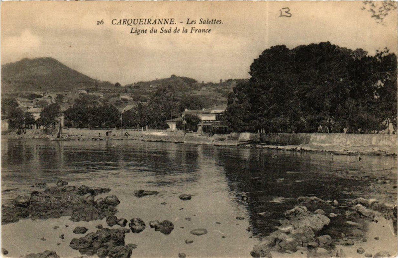 Carte postale ancienne Carqueiranne Les Salettes à Carqueiranne
