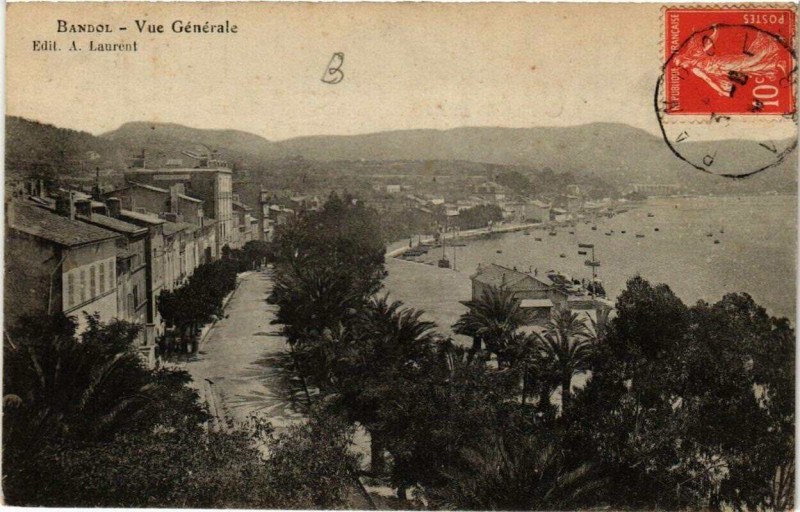 Carte postale ancienne Bandol Vue générale à Bandol