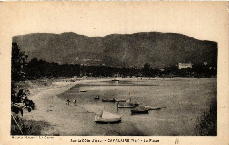 Carte postale ancienne Cavalaire La Plage