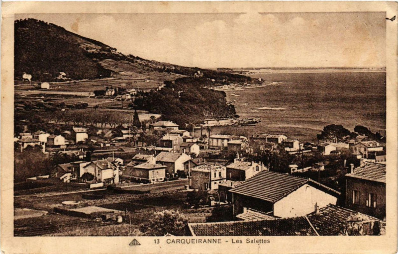 Carte postale ancienne Carqueiranne Les Salettes à Carqueiranne