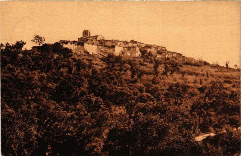 Carte postale ancienne Gassin Vue générale à Gassin