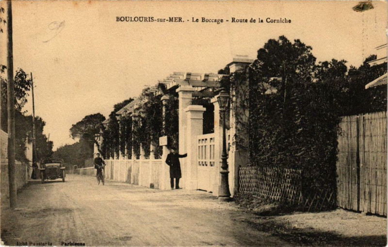 Carte postale ancienne Boulouris-sur-Mer Le Boccage - Route de la Corniche