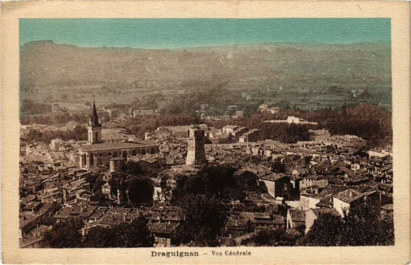 Carte postale ancienne Draguignan Vue générale à Draguignan