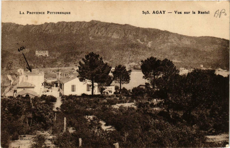 Carte postale ancienne Agay Vue sur le Rastel