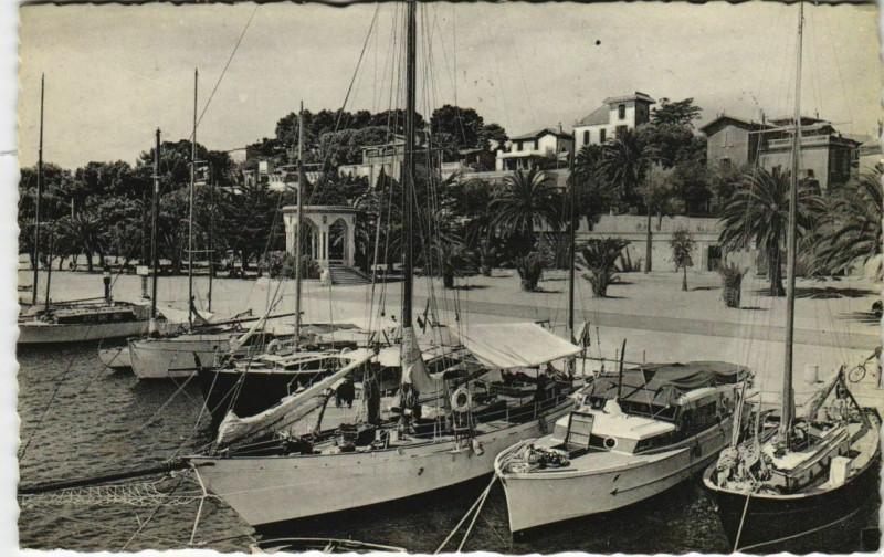 Carte postale ancienne Bandol Les Allees Alfred Vivien France à Bandol