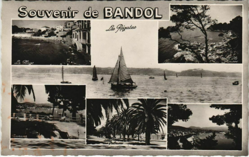 Carte postale ancienne Bandol Souvenir France à Bandol